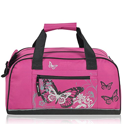 Kinder Sporttasche "Butterfly" pink
